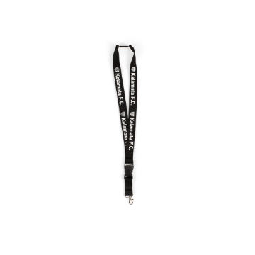 ΚΟΡΔΟΝΙ ΛΑΙΜΟΥ LANYARD KALAMATA F.C. ΜΑΥΡΟ ΣΗΜΑ